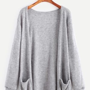 NWT Elegant Light Gray Cardigan